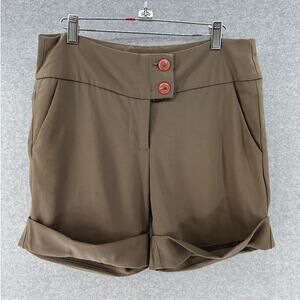 Johnson Women's sz 8 Dress Shorts 100% Silk High Rise Workwear Classic Modest